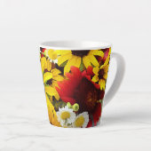 Colorful Impressionist Style Wilde flower Art Latte Mok (Rechterhoek)