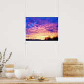 Colorful Indiana Sunset Poster (Keuken)