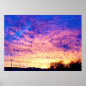 Colorful Indiana Sunset Poster (Voorkant)