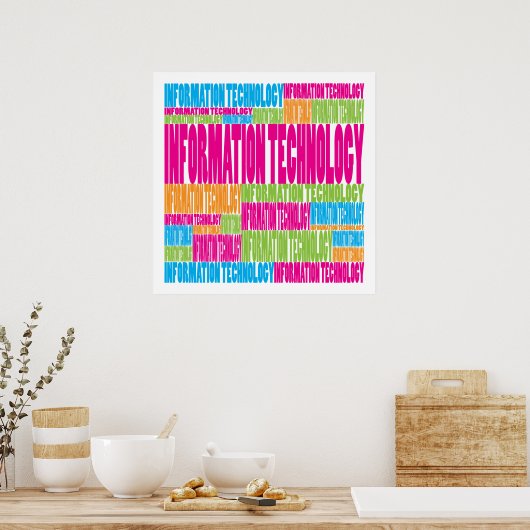 Colorful Information Technology Poster (Keuken)