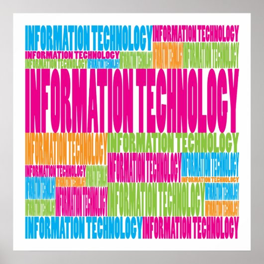 Colorful Information Technology Poster (Voorkant)