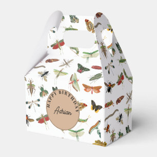 Colorful  Insect Birthday Party Thema Bedankdoosjes