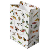 Colorful  Insect Illustrator Patroon Medium Cadeauzakje (Achterkant Gekanteld)
