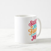 Colorful Inspirational Coffee Mug Koffiemok (Voorkant rechts)