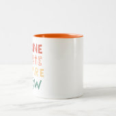 Colorful Inspirational Creativity Artist Mug Tweekleurige Koffiemok (Center)