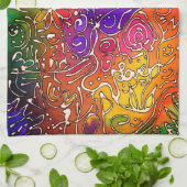 Colorful Inspirerend Friendship Words Theedoek (Gevouwen)