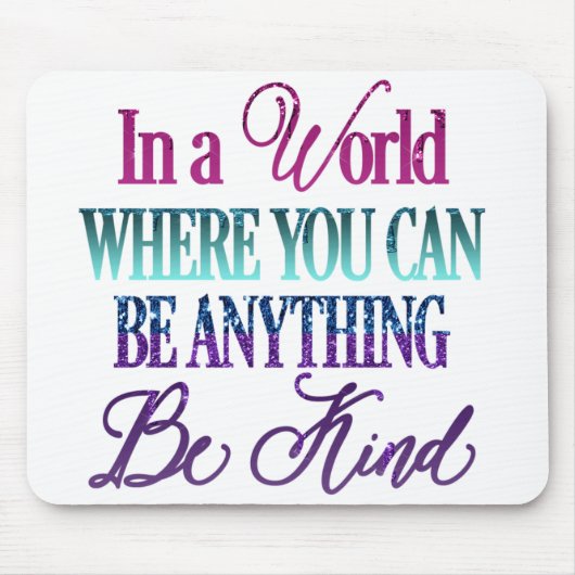 Colorful Inspirerend Glitter Muismat (Voorkant)