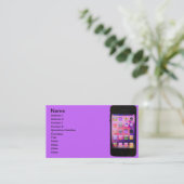 Colorful iPhone Visitekaartje (Staand voorkant)