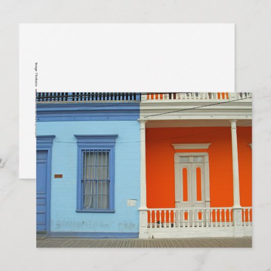 Colorful Iquique-straatkaart (Voorkant / Achterkant)