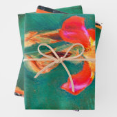 Colorful Iris Flower Inpakpapier Vel (In situ)