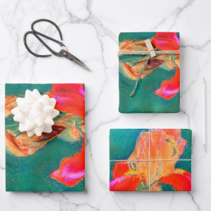 Colorful Iris Flower Inpakpapier Vel