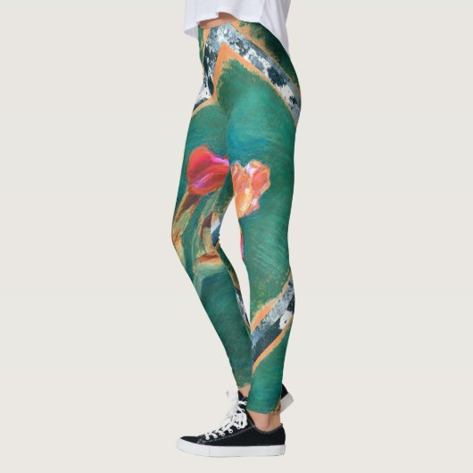 Colorful Iris Flower Leggings (Links)