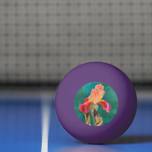 Colorful Iris Flower Pingpongbal (Net)
