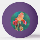 Colorful Iris Flower Pingpongbal (Voorkant)