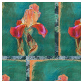 Colorful Iris Flower Stof (Close Up)