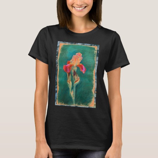 Colorful Iris Flower T-shirt (Voorkant)
