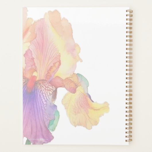 Colorful Iris Planner (Achterkant)