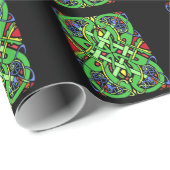 Colorful  Irish Celtic Knot Cadeaupapier (Rol Hoek)