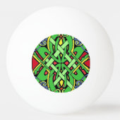 Colorful  Irish Celtic Knot Pingpongbal (Achterkant)