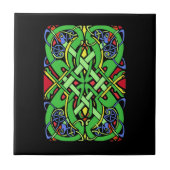 Colorful  Irish Celtic Knot Tegeltje (Voorkant)