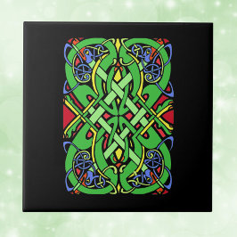 Colorful  Irish Celtic Knot Tegeltje