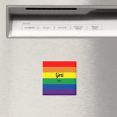 Colorful Irish Gay Pride Flag Magnet (Insitu (Vaatwasser))
