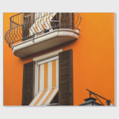 COLORFUL ITALIAANSE FACADE EN WINDOWS CADEAUPAPIER (Vlak)