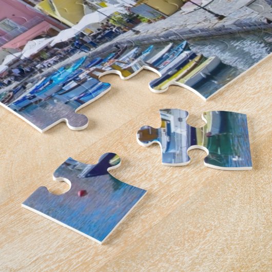 Colorful Italy Vist Harbour Legpuzzel (Zijkant)