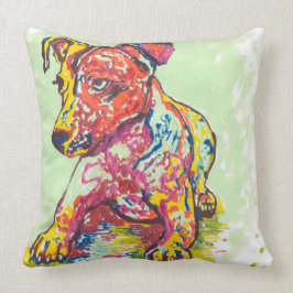 Colorful Jack Russell Terrier Kussen
