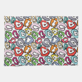 Colorful Jaguar Skin Background Theedoek (Horizontaal)