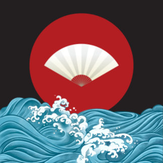 Colorful Japanse Geïnspireerde Canvas tas