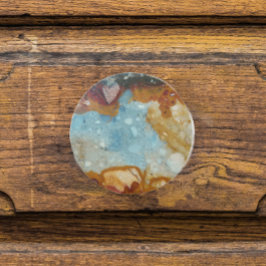 Colorful Jasper Stone Pattern Keramische Knop