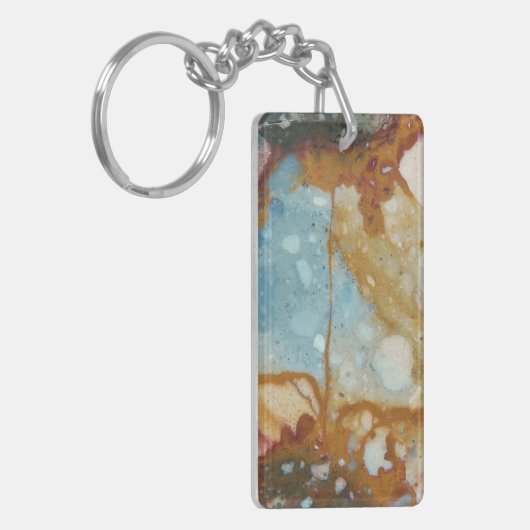 Colorful Jasper Stone Pattern Sleutelhanger (Voorkant Links)