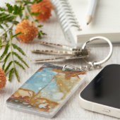 Colorful Jasper Stone Pattern Sleutelhanger (Voorkant Rechts)