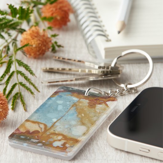 Colorful Jasper Stone Pattern Sleutelhanger (Voorkant Rechts)