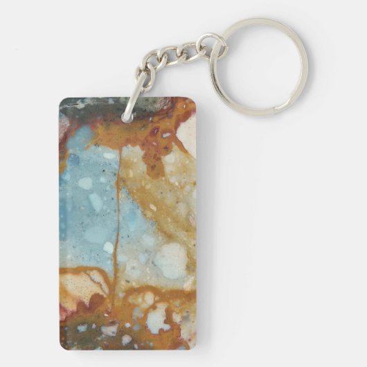 Colorful Jasper Stone Pattern Sleutelhanger (achterkant)