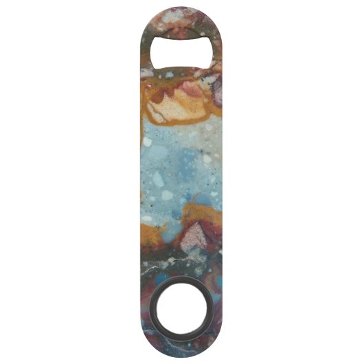 Colorful Jasper Stone Pattern Speed Flessenopener (Achterkant)