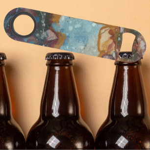 Colorful Jasper Stone Pattern Speed Flessenopener