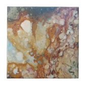 Colorful Jasper Stone Pattern Tegeltje (Voorkant)