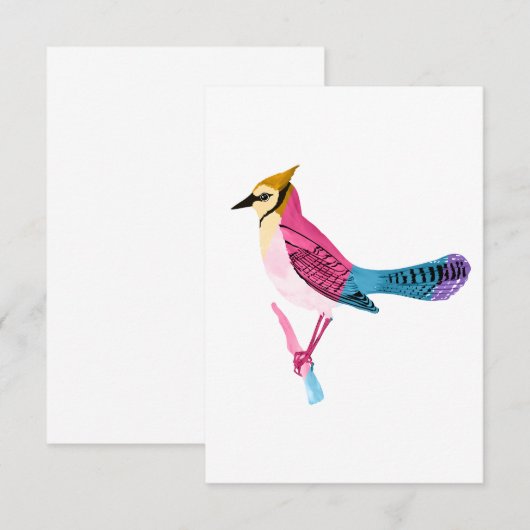 Colorful Jay Kaart (Voorkant / Achterkant)