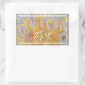 Colorful Jazz Band Rechthoekige Sticker (Tas)