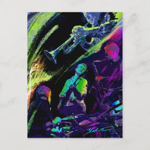 Colorful Jazz Briefkaart