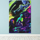 Colorful Jazz Canvas Afdruk (Insitu (Houten vloer))