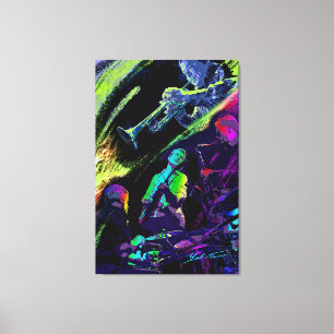 Colorful Jazz Canvas Afdruk