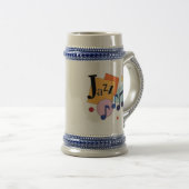 Colorful Jazz Modern Art Design Bierpul (Voorkant rechts)