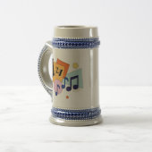 Colorful Jazz Modern Art Design Bierpul (Voorkant links)