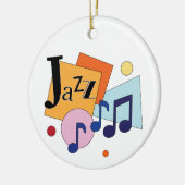 Colorful Jazz Modern Art Design Keramisch Ornament (Links)