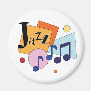 Colorful Jazz Modern Art Design Magneet