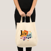 Colorful Jazz Modern Art Design Tote Bag (Voorkant (product))