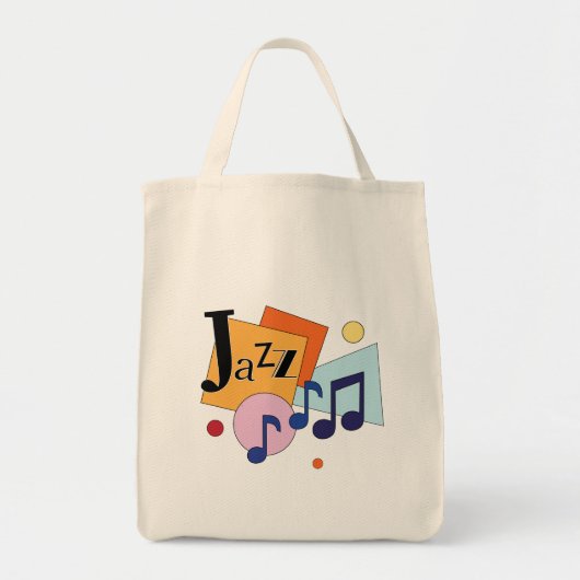 Colorful Jazz Modern Art Design Tote Bag (Voorkant)